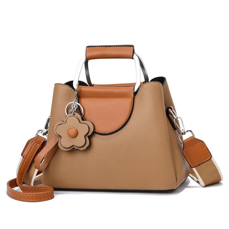 Wholesale PU Solid Color High-quality Large-capacity Shoulder Bag